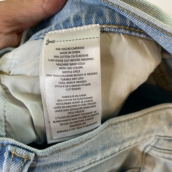 Current/Elliott The Cropped Straight Jeans  Size 30 Light wash Blue - Picture 3 of 7